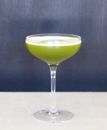 Hazelnut Chocolate Matcha Cocktail