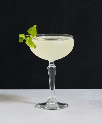 Southside Fizz, Locke Edition: Gin, Champagne, and Mint