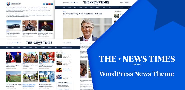 The News Times: WordPress News Theme