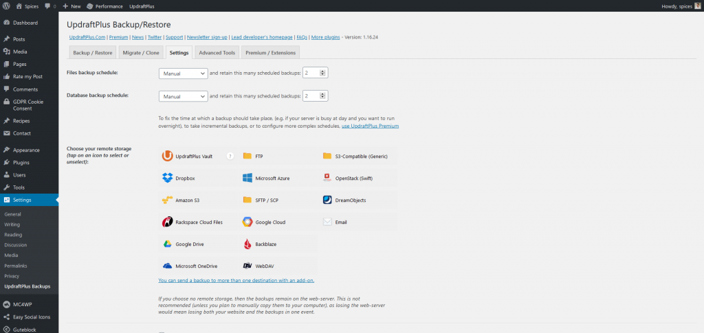 UpdraftPlus WordPress Backup Plugin