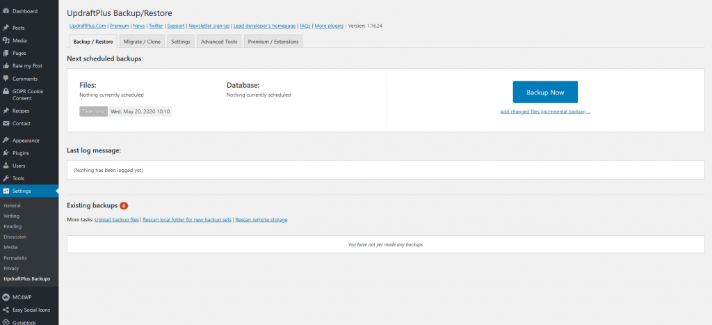UpdraftPlus WordPress Backup Plugin